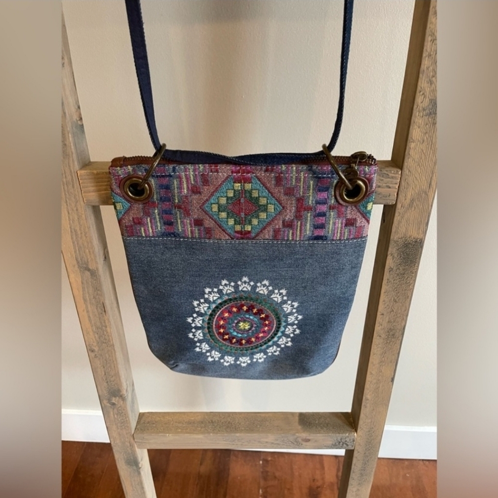 BOGO Desigual bohemian Jean crossbody bag